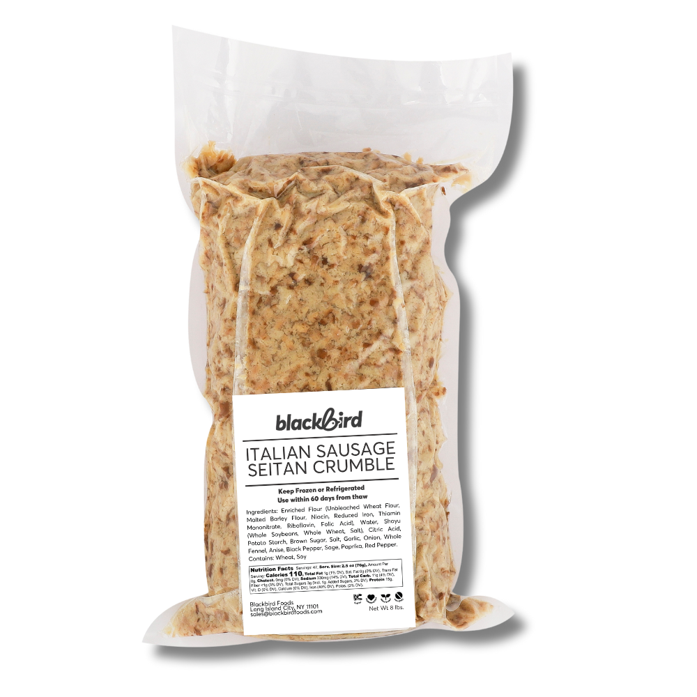 Bulk Chef's Italian Sausage Seitan Crumble (8 lbs) — Blackbird Foods